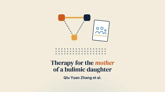 Case Report: An integrative approach to psychotherapy for the mother of a daughter with bulimia nervosa