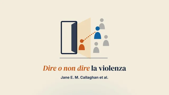 La gestione dello svelamento nei racconti di minori sulla violenza domestica: pratiche del dire e del non dire