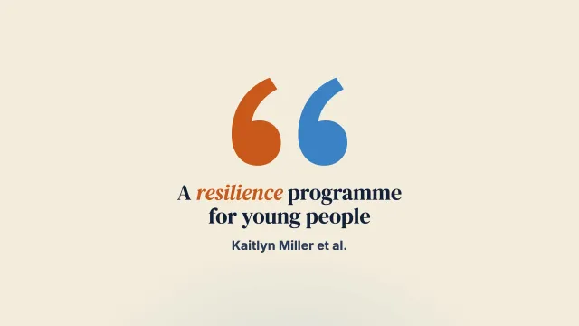 Evaluating the effectiveness of a resilience program for children and young people in a private Australian psychology clinic