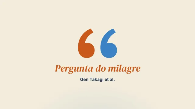 O impacto da avaliação, por si mesmo e pelo terapeuta, das respostas à pergunta do milagre e ao objetivo: pesquisa com estudantes japoneses