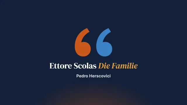 Dem Eskapismus entkommen: ein Kommentar zu Ettore Scolas Die Familie