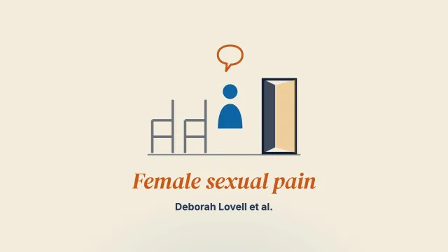 “No one has ever asked me and I’m grateful that you have” men’s experiences of their partner’s female sexual pain