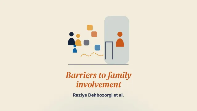 Barriers to family involvement in the care of patients with chronic mental illnesses: A qualitative study
