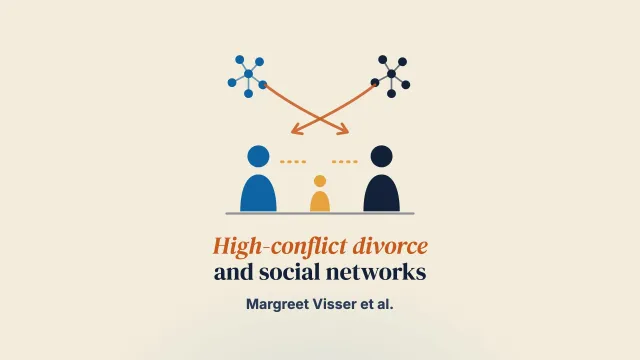 I’ll Never Forgive You: High Conflict Divorce, Social Network, and Co-Parenting Conflicts