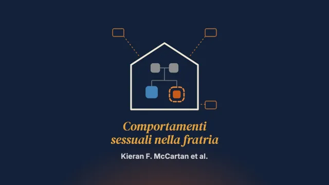 Rassegna delle evidenze sui comportamenti sessuali nella fratria: impatto su ricerca, politiche e pratica