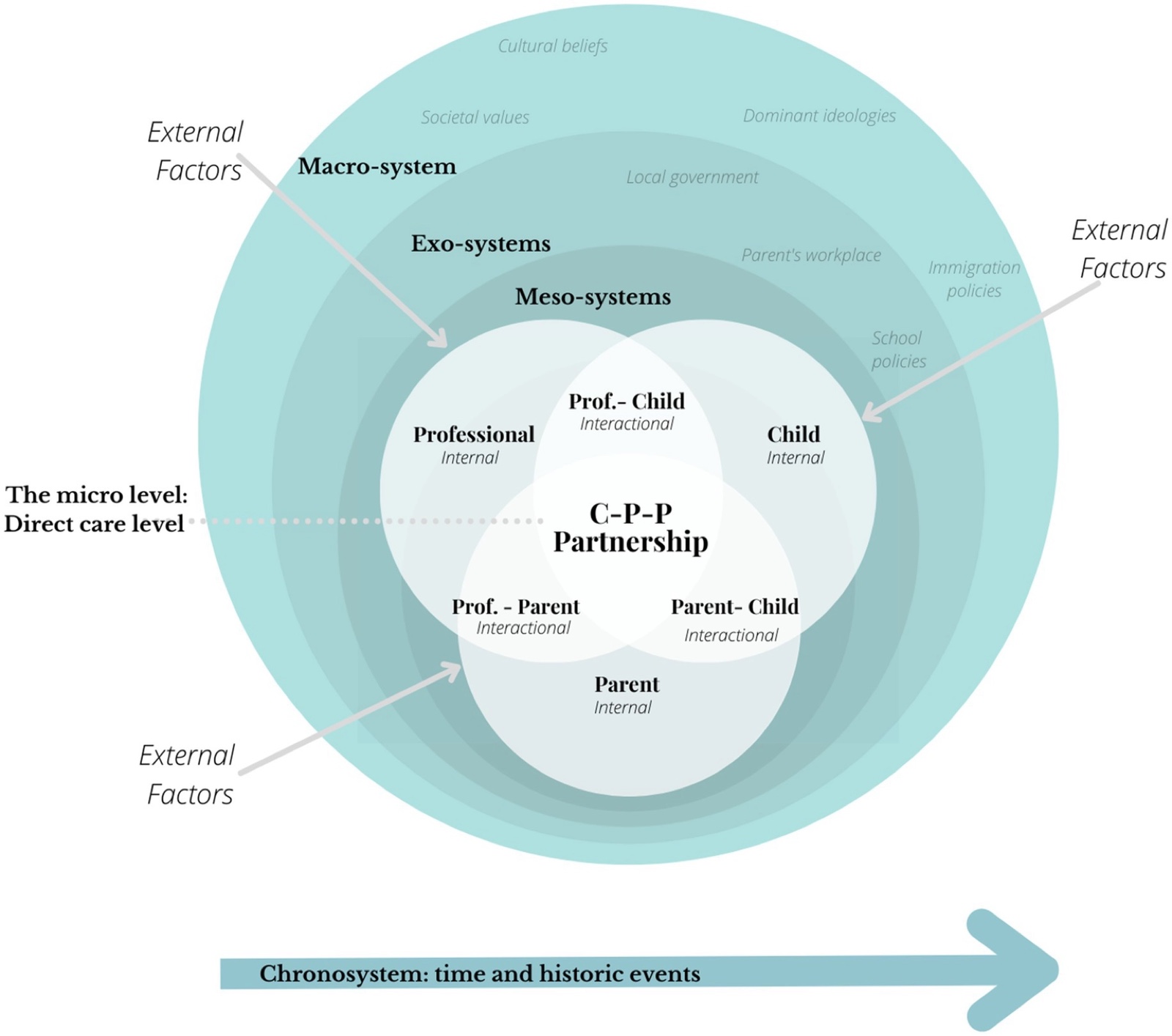 Die CPPP eingebettet in das bioökologische Modell.