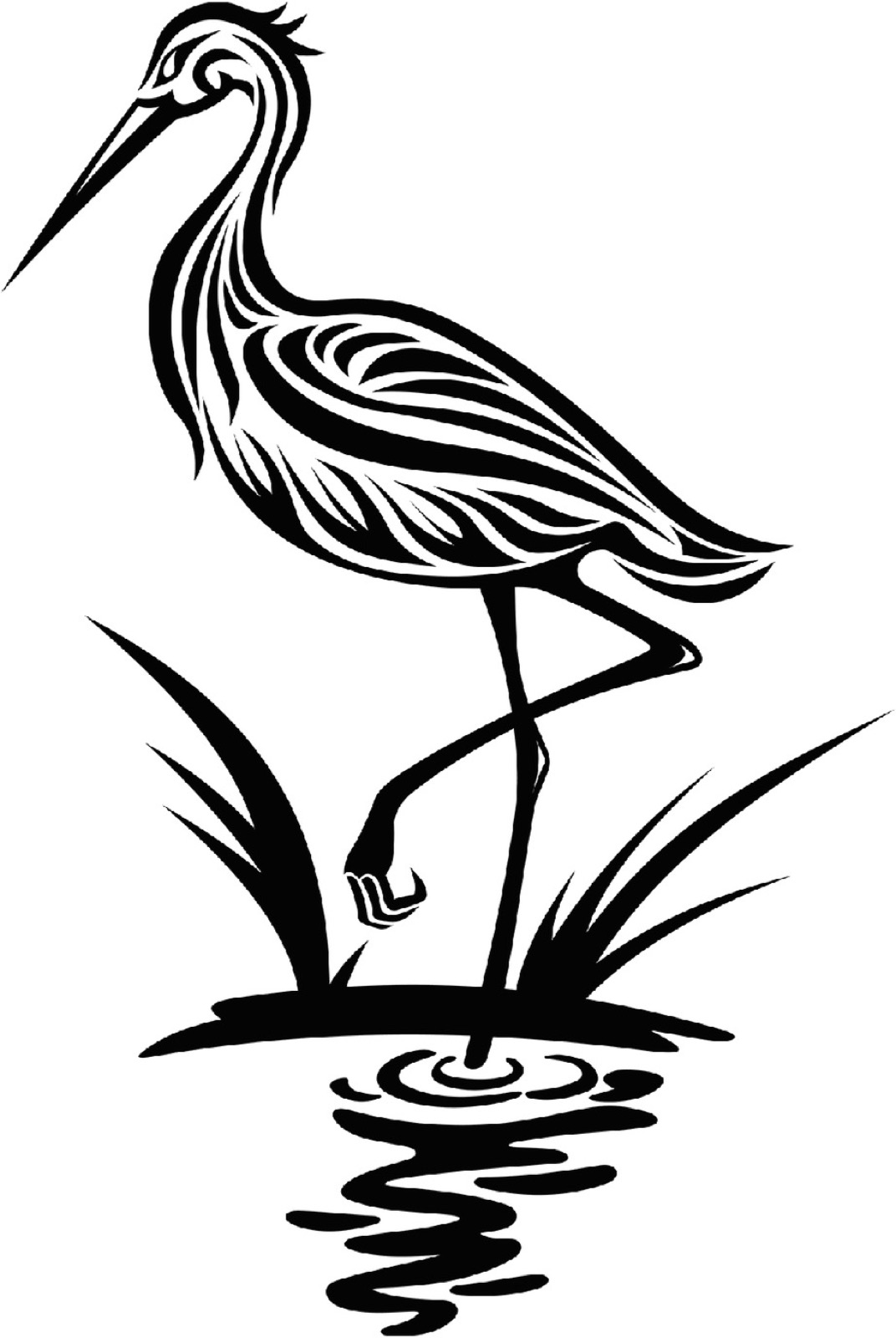 Trama visiva C: immagine dell’airone e dello yoga (immagine d’archivio). J: Immagine di un airone all’erta in riva all’acqua, in piedi su una zampa sola. Simile alla posizione dell’albero nello yoga: radicarsi e poi staccare un piede…